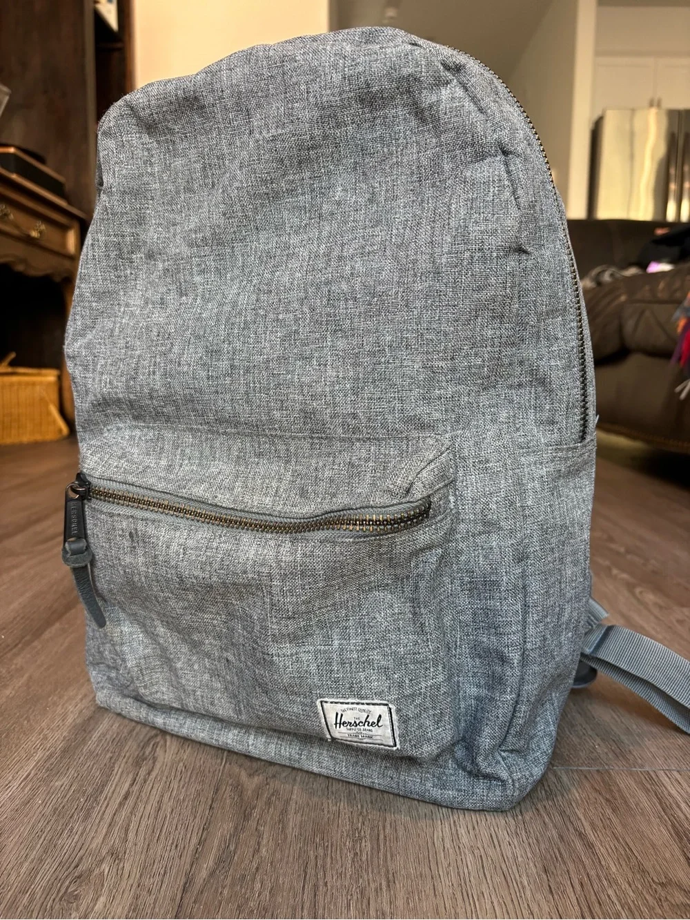 Herschel Supply Co. Settlement Bookbag/Backpack in Raven Crosshatch Grey